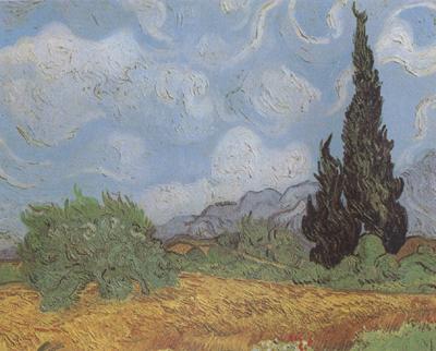 Vincent Van Gogh Wheat Field with Cypresses (nn04)